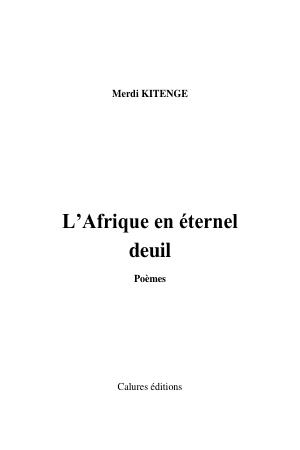 L'afrique en éternel deuil   merdi kitenge