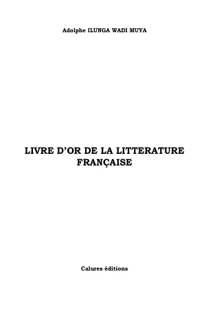 Livre d'or de la littérature française